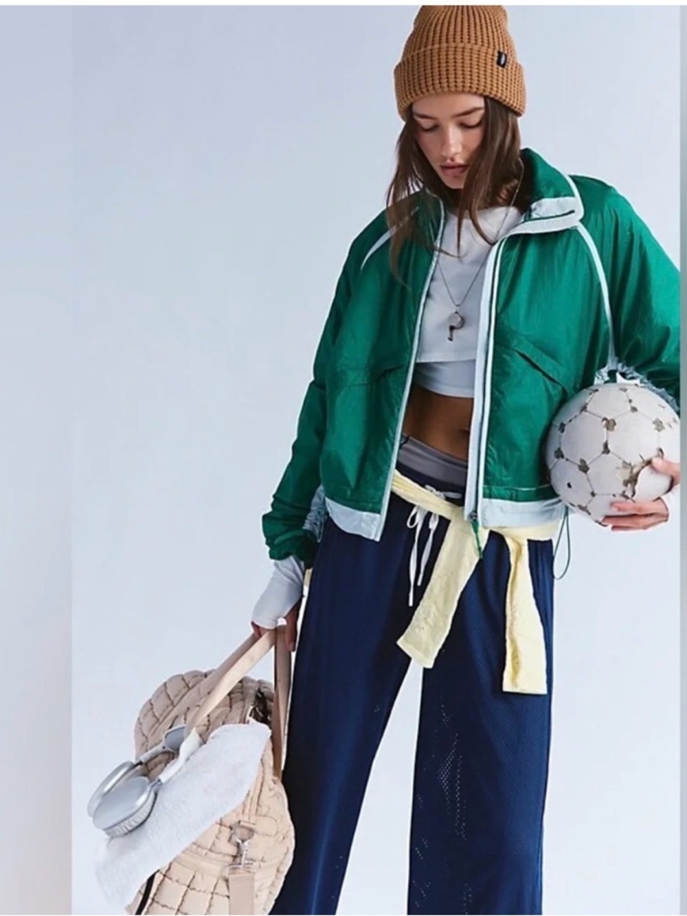 FP Movement by Free People Earth Gem Packable Jacket Green Glow 🔥 Size M